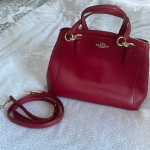 Coach - Red Leather Handbag